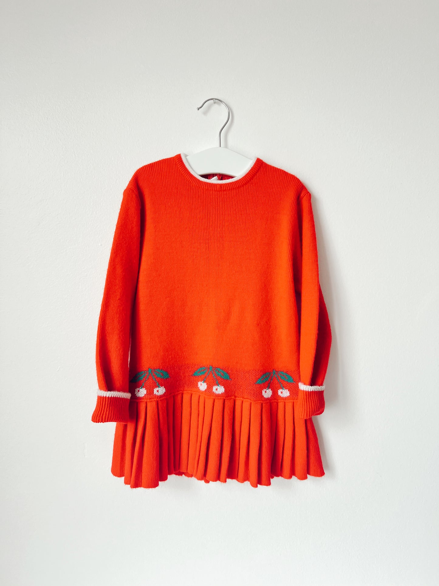 Vintage Cherry Sweater Dress
