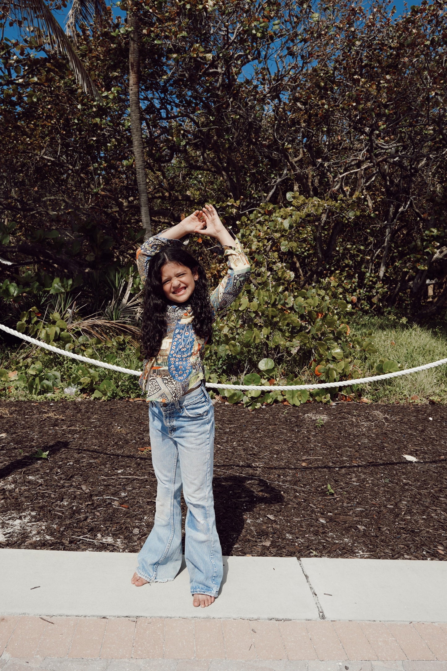 Vintage Teen Thrashed Bell Bottom Jeans