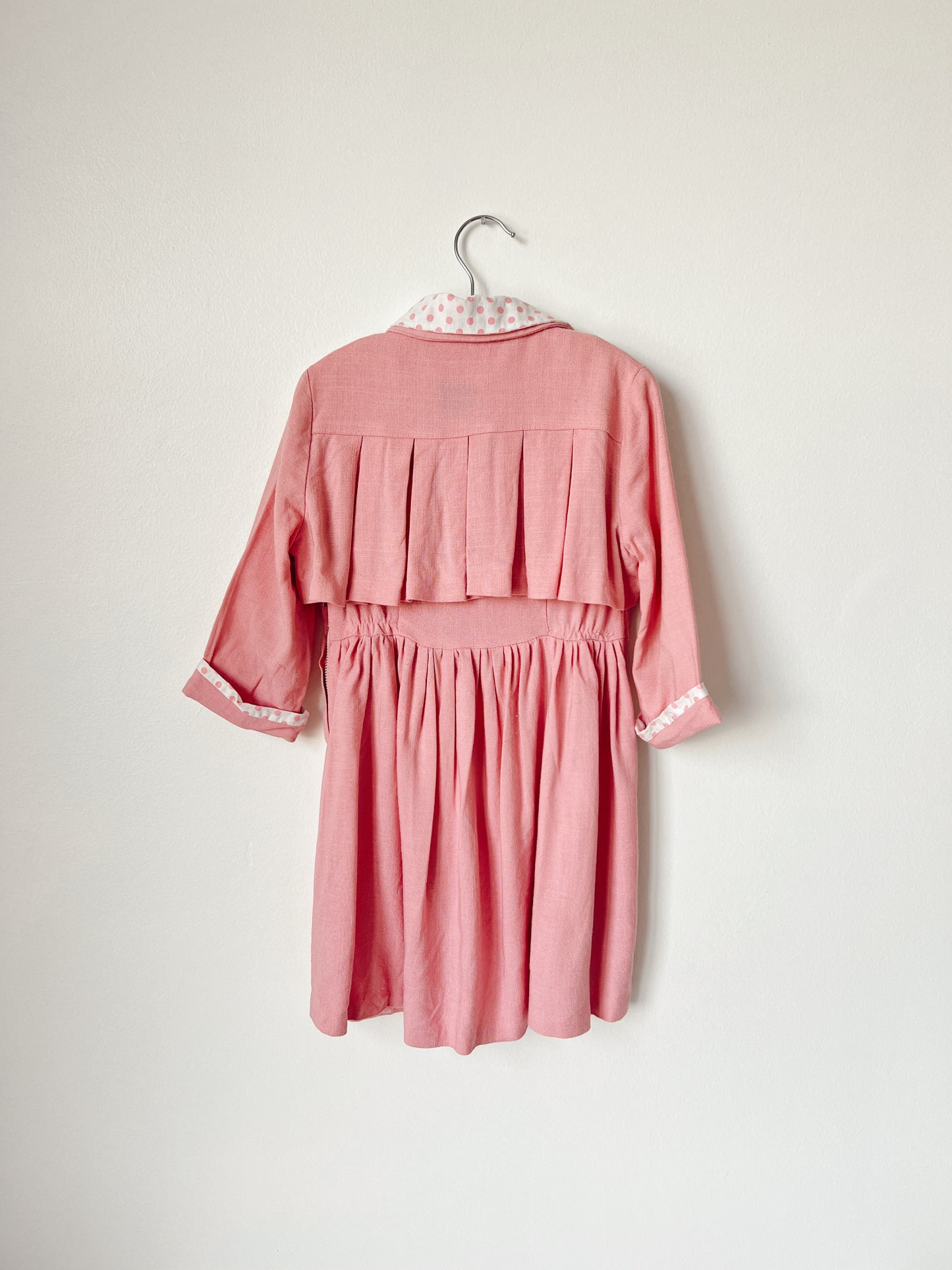 1950s Handmade Dress with Bolero Jacket and Belt