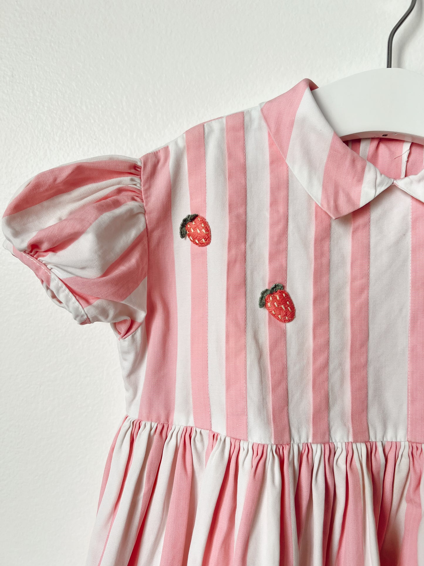 Pink Stripe Strawberry Dress