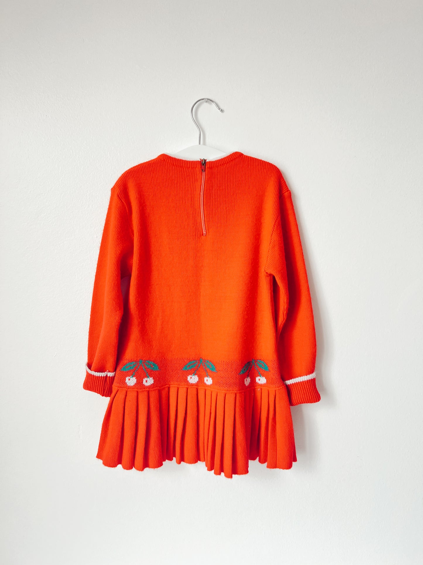 Vintage Cherry Sweater Dress