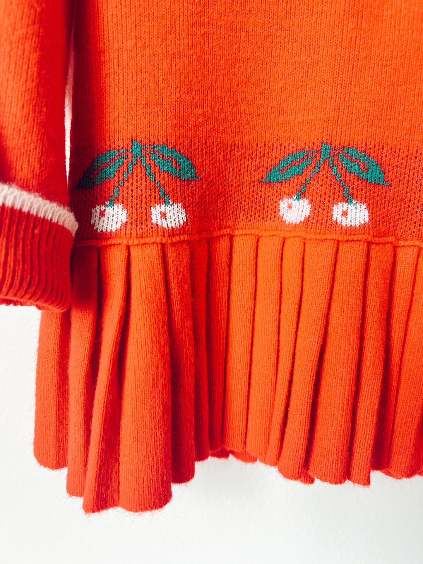 Vintage Cherry Sweater Dress
