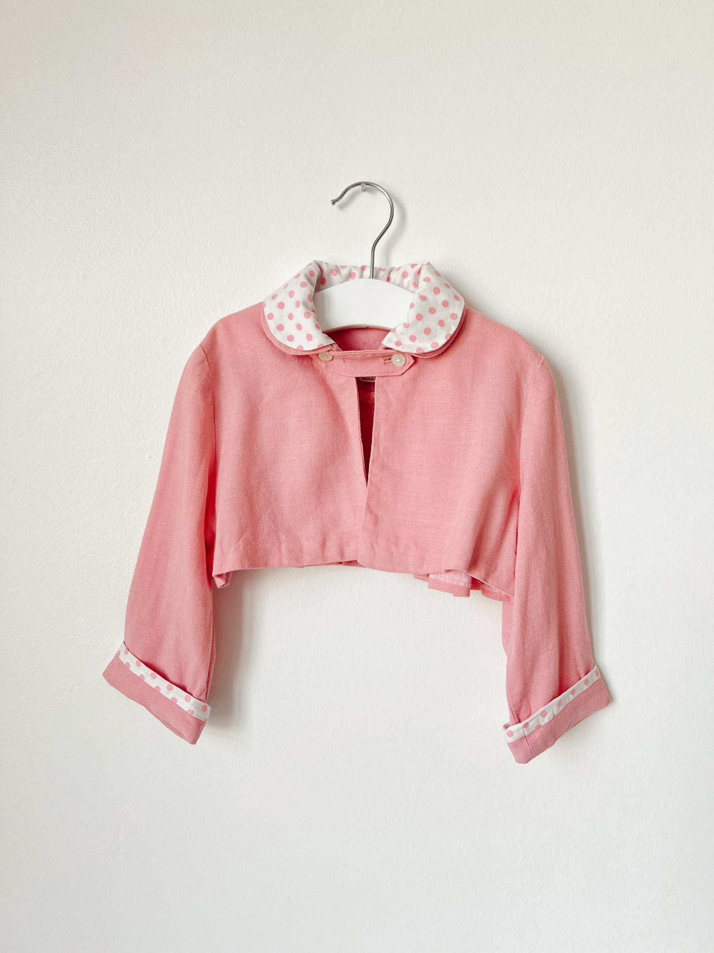 1950s Handmade Dress with Bolero Jacket and Belt
